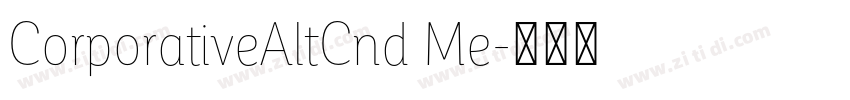 CorporativeAltCnd Me字体转换 CorporativeAltCnd Me字体转换
